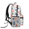 thumbnail image 3 of Rocae Starfish Shell Print Lightweight Casual Backpack Travel Hiking Backpack Carry on Laptop Backpack, 3 of 5