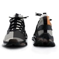 thumbnail image 3 of Modern Art Orange Gray Black Geometric Walking Shoes for Men Woman Lightweight Tennis Fashion Elastic Sports Shoes Cushion Basketball Shoes, 3 of 7