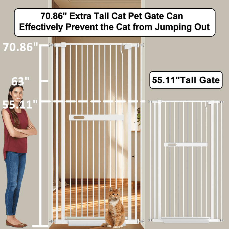 Pet gate tall enough for cats hotsell