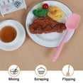 thumbnail image 4 of Kitchen Cooking Silicone Spatula Heat Resistant Flipping Rubber Turner Cooking Baking Pink, 4 of 7