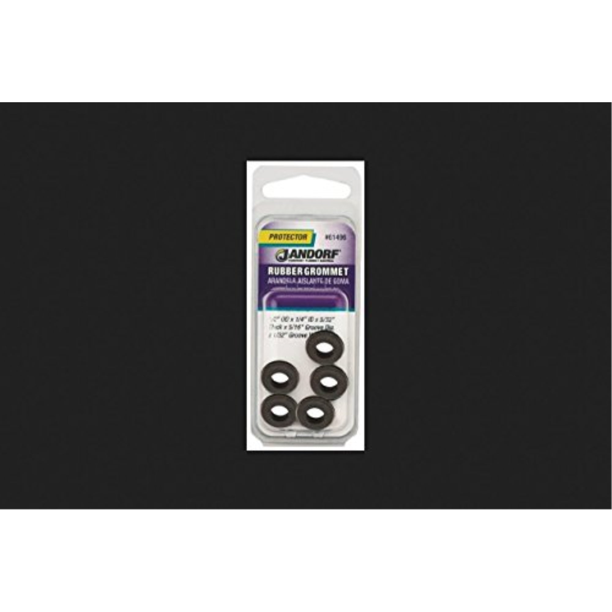 3472347 GROMMET 5/32T X 1/32 GRV Jandorf 1/2 in. D Rubber Grommet (Pack of 1)