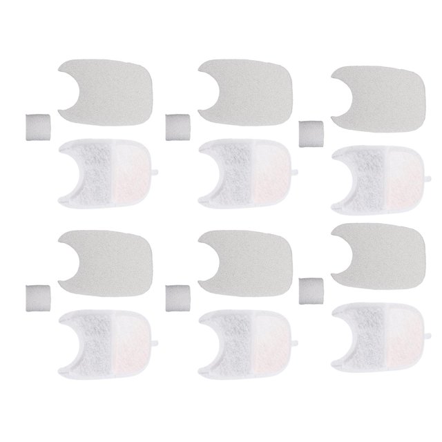 Activated Carbon Multi Filtration Fountain Filter, High Density Cotton Continuous Water Circulation Pet Water Dispenser Odor Removal Filter for Home