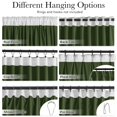 thumbnail image 4 of Cortinas Stangh, color verde musgo, 254 cm de largo, con aislamiento térmico, 2 unidades, 4 of 8