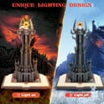 thumbnail image 4 of The King of The Magic Rings Dark Tower Compatible with Lego, Lord Castle Architecture Building Set for Boy 8-12, Lighthouse Building Sets Restore Barad Dur Model with Glowing Rotating Lighting, 4 of 6