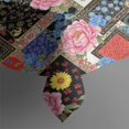 thumbnail image 4 of Pioneer Flower Floral Print Pattern Rectangle Tablecloth 60"x102", Waterproof Polyester Table Cloth, Wipeable Spillproof for Dining Camping Indoor Outdoor, 4 of 6