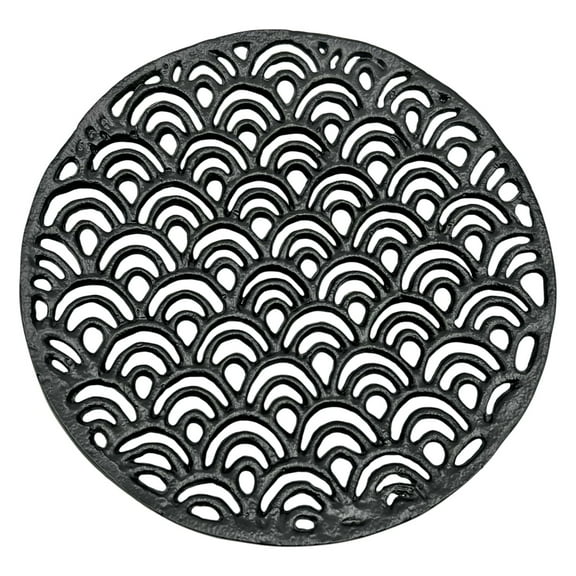 Bergamo Art 12 inch Decorative Handmade Aluminum Round Platter Bowl in Black