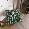 thumbnail image 6 of ZNDUO Throw Pillow, 16"x16" Bed Pillow and Couch Pillows - Indoor Decorative Pillows，Dark Green Plant Leaves Throw Pillow, 6 of 8