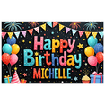 thumbnail image 7 of Colorful Design Birthday Banner Balloon Decoration Happy Birthday Banner Party Decoration for Birthday Party Kids Celebration Event, 7 of 7