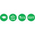 thumbnail image 2 of Darling Souvenir Candy 190 Pcs Graduation Theme Stickers DIY Chocolate Labels-Green, 2 of 2