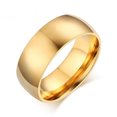 thumbnail image 1 of 8mm Basic Wedding Ring for Men Gold and Silver Tone Stainless Steel US Size Male, 1 of 4