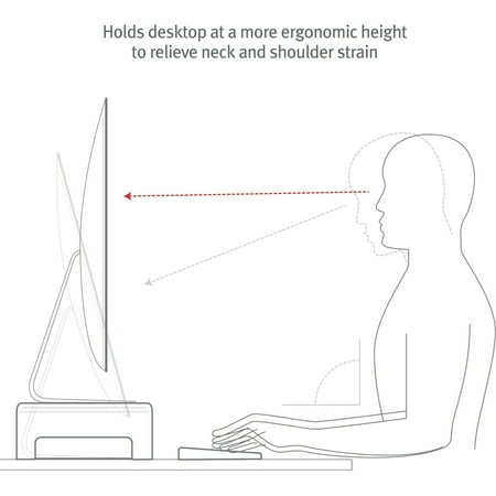 Twelve South - Curve Riser Desktop Stand for iMac and Displays