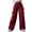 Wine, variant on SBYOJLPB Women's Cargo Pants Loose Casual Pants with Pockets Straight Leg Pants