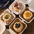 thumbnail image 2 of Baohd Compostable Clamshell Take Out Food Containers to go Containers Beige 50pcs, 2 of 9