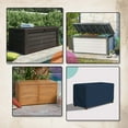 thumbnail image 7 of COVERS&ALL Patio Deck Box Cover - Heavy Duty 12 Oz Waterproof Outdoor Yard Cushion Storage Box Protection 100% Weather Resistant with Air Pockets and Drawstring. (52" W X 27" D X 27" H, Blue), 7 of 7