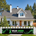 thumbnail image 4 of LUUFILx Mental Health Awareness Support Banner Wear Green Event Backdrop Green Ribbon Decorations Display Sign Wall Photography Props Party Office Decor, 4 of 7