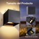 thumbnail image 5 of WISDOM Lampara de Pared,12W Lampara Exterior Pared,IP65 Impermeable,&Aacute;ngulo de haz Ajustable Hacia Arriba y Hacia abajo,Para Exterior de Casas Pared, Dormitorio, Pasillo(Luz Calida,4PCS), 5 of 8
