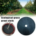 thumbnail image 2 of Mdesiwst 5Pcs Tree Mat Round Shaped Wear-resistant Non Woven Fabric Garden Tree Protector Mat for Nursery, 2 of 8