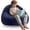 Navy Blue, variant on 3FT Memory Foam Bean Bag Chairs for Teens or Kids with Filling Bean Bag Sofa with Handle Super Soft Corduroy Fabric Lazy Sofa 3 Foot Navy Blue