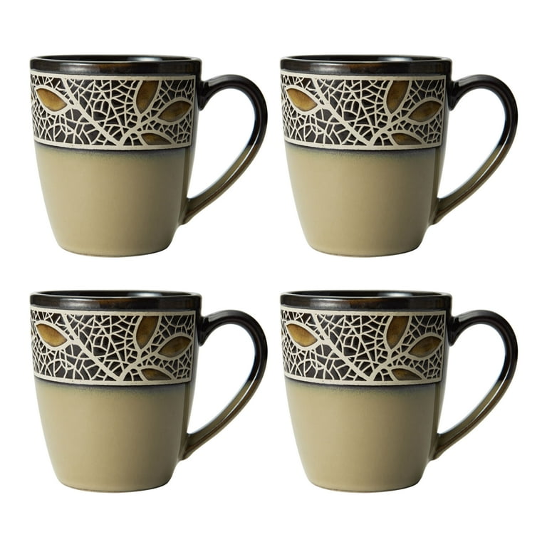 Mikasa 16-Piece Alexandria Stoneware Dinnerware Set, Reactive