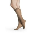 thumbnail image 5 of Sigvaris Style 781 Sheer 15-20 Closed Toe Knee High Compression Stockings Dark Navy ML Long, 5 of 9