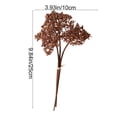 thumbnail image 2 of Artificial Pineapple Fruit Flower Picks Faux Stems Vase Filler for Farmhouse Home Table Decor, 2 of 8