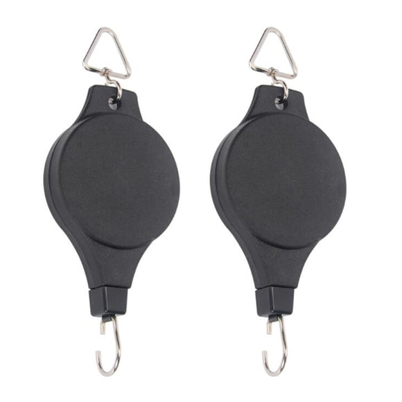 Retractable Plant Pulley Adjustable Plant Hanger Hook with Locking Mechanism
