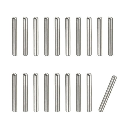 

1.8x10mm Dowel Pins 20 Pack Round Head Flat Chamfered End Dowel Pin