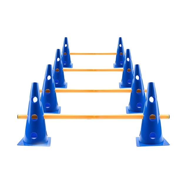 Conjunto de conos de para , equipo de entrenamiento de obstáculos, poste de para fútbol, cono y poste para baloncesto
