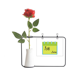 thumbnail image 1 of Feliz día del niño. Botella de decoración de jarrones colgantes de flores rosas artificiales, 1 of 3