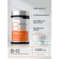 thumbnail image 4 of Methylcobalamin B12 Sublingual | 5000mcg | 120 Tablets | Berry Flavor | Non-GMO, Gluten Free | by Horbaach, 4 of 6