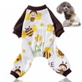 thumbnail image 1 of Pyjama pour Petits Chiens Combinaison Douce pour Chiot Combinaison pour Chat Vêtements Confortables pour Animaux (Bee)), 1 of 6