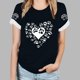 thumbnail image 5 of Tops Y Blusas de las Mujeres Estampadas Cuello Redondo Manga Corta, Poliéster Casual Top para Diario, Fiesta Y Todas las Estaciones, 5 of 8