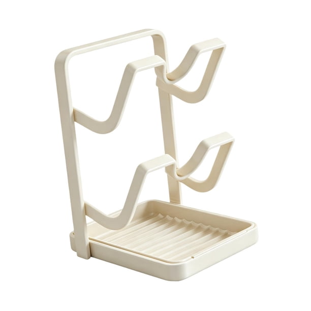 Soporte para tapas de ollas, organizador de cocina, soporte para utensilios de acero al carbono, cuchara de cocina 18cm x 14cm x 22cm