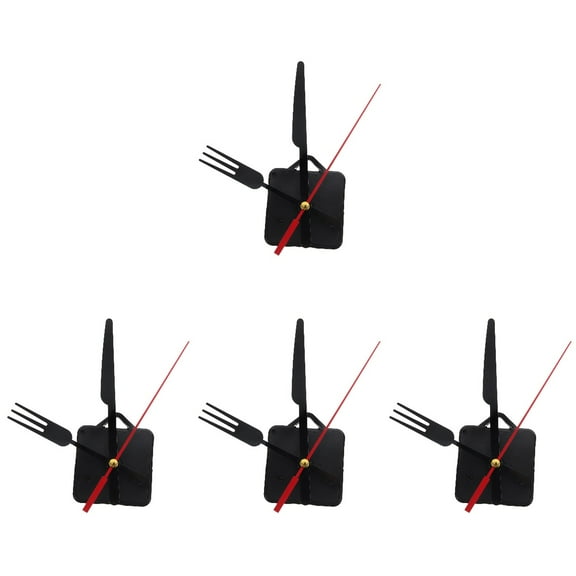 Hemoton 4 Sets  of Replaceable Clock Movement DIY Clock Mechanism Kit Wall Clock Movement