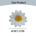 thumbnail image 3 of Fake Flower Bouquet 100Pcs Artificial Silk Sunflower Heads Gerbera Flowers Petals 1.6" For Diy Home Wedding Decoration Garden Craft Art Decor,Green Household Imitation, 3 of 9