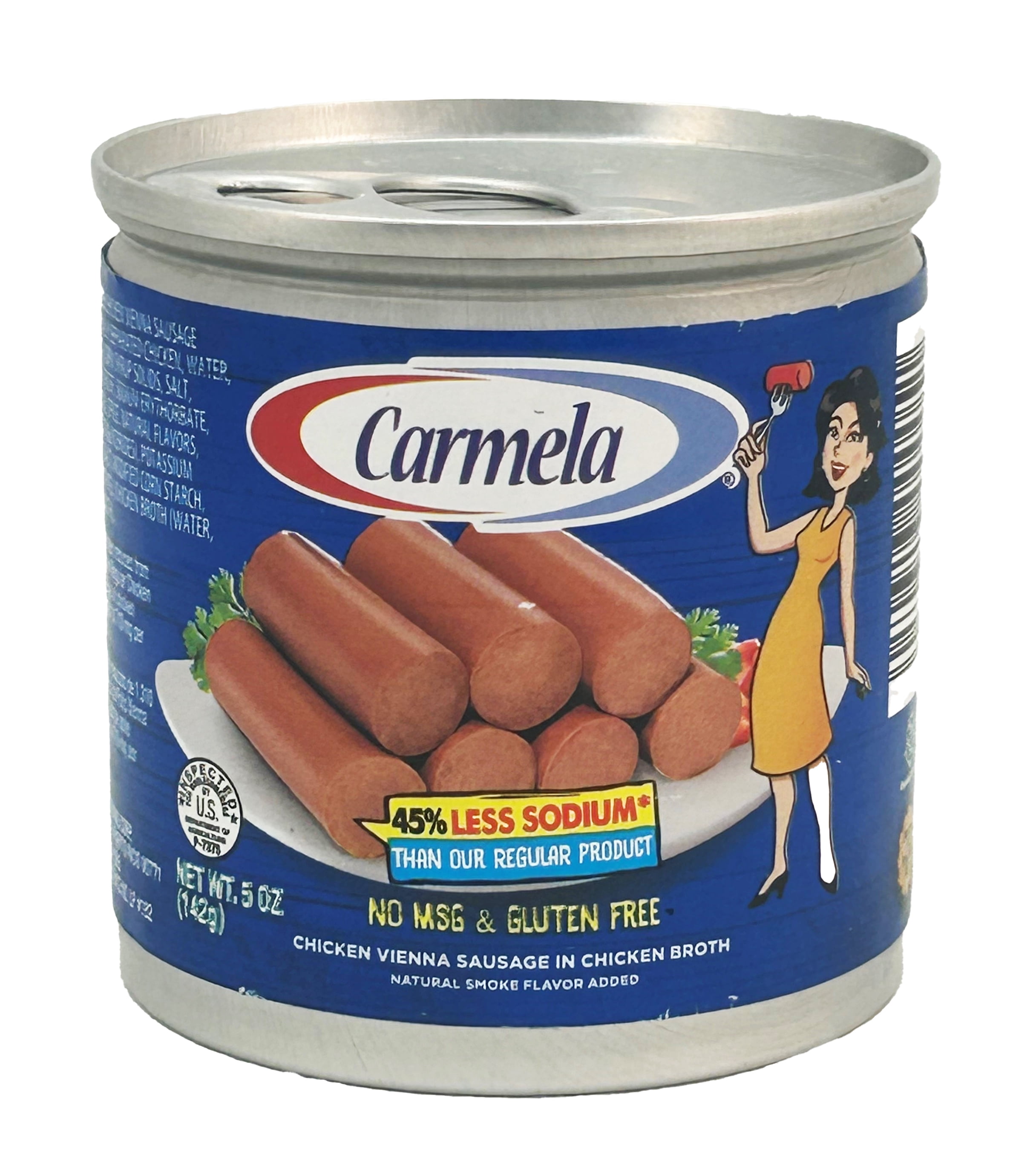 Carmela Chicken Sausage in Chicken Broth, 45% Less Sodium, 5 oz Can