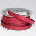 thumbnail image 2 of The Ribbon People Scarlet Red and Black Narrow Edge Wired Craft Ribbon 0.37" x 55 Yards, 2 of 2
