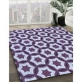 thumbnail image 3 of Ahgly Company Machine Washable Indoor Round Transitional Purple Jam Purple Area Rugs, 5' Round, 3 of 7