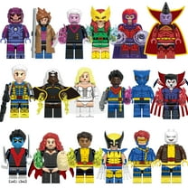 18 Pcs Superhero Wolverine X-Men Mini Figures Building Blocks Toys, 1.77Inch Collection Super Hero Action Figures Gift for Kids Boys