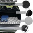 thumbnail image 5 of Yspwyqan Trunk Mat for Cars, Gray Quatrefoil Pattern All Weather Cargo Liner, Grip Backing Wipe Clean Auto, Fits for Most Sedans SUVs Wagons for Trips & Daily Use, 5 of 6