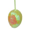 thumbnail image 3 of Set of 25 Blue and Orange Sequined Spring Easter Egg Ornaments 2.25", 3 of 4