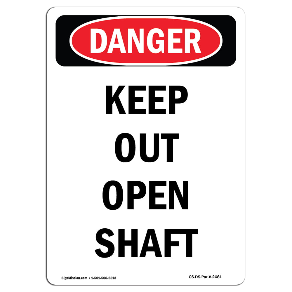 Details about   Danger Keep Out Open Shaft Sign Aluminium Health & Safety Warning UV Print Sign 
