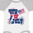 thumbnail image 4 of Inktastic 4th of July with Fireworks American Flag and Rocket Boys or Girls Baby Bodysuit, 4 of 5