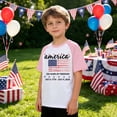 thumbnail image 2 of 250th Anniversary Usa Shirt Boys Girls 4th of July T-Shirt Crewneck Short Sleeve American Flag Tees Casual Summer Tops Graphic Tees for Kids Daily Wear, 2 of 5