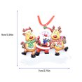 thumbnail image 4 of Toystoory Decoración colgante de Navidad para Hotel en casa, fiesta, banquete, árbol de Navidad portátil, ventana, colgante de resina alegre para Kits de decoración para fiestas 3 cabezas Toystoory HA069810-02B, 4 of 6