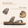 thumbnail image 4 of Sandalia DREAM PAIRS para Mujer con Plantilla de Corcho Ajustable Marrón Talla 11, 4 of 8