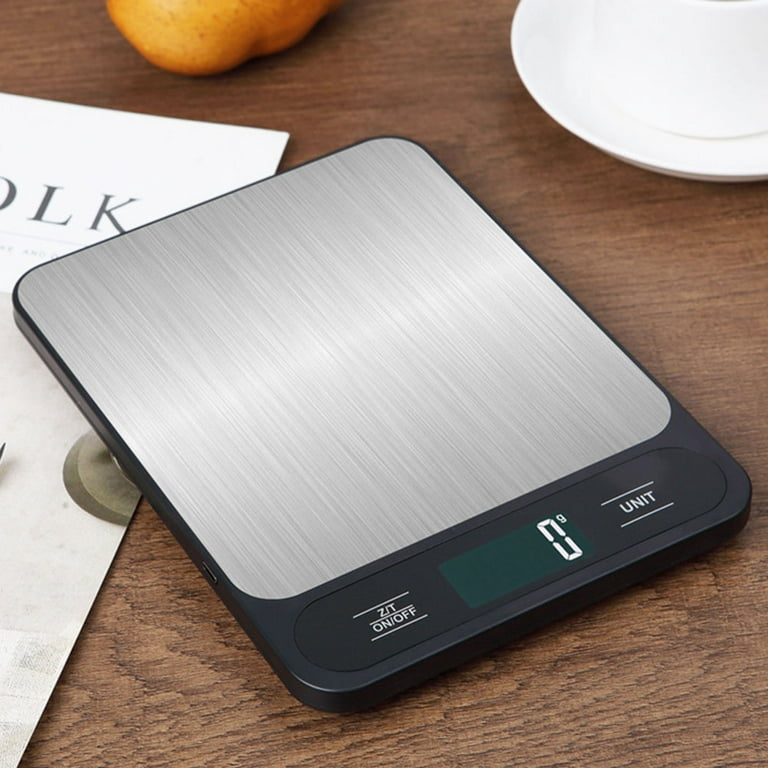 Kitchen Food Scale 10kg/1g 5kg/0.1g USB Charging Waterproof