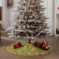 thumbnail image 4 of Rateoe Cactus 2 Pattern Christmas Tree Skirt with Ties , Christmas Tree Decorations, Farmhouse Christmas Decor Xmas Holiday Decorations-36", 4 of 6