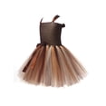 thumbnail image 5 of Kids Girls Halloween Lion Costume Ruffle Tulle Tutu Dress with Headband Birthday Role Play Party Stage Dress Outfit, 5 of 8