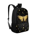 thumbnail image 2 of Uourmeti Butterfly and Moon Pattern Daypack, Large Capacity School Bag 17 Inchs Smooth Zipper Polyester Backpack for Travel Tourism, 2 of 6